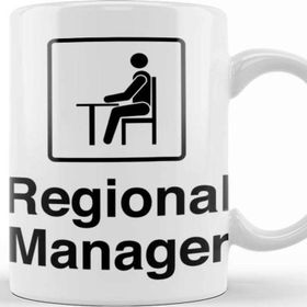 Baskı Dükkanı The Office Regional Manager Porselen Beyaz Kupa Bardak
