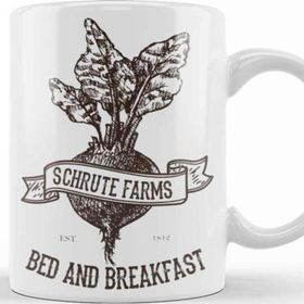 Baskı Dükkanı The Office Schrute Farms Bed Breakfast 01 Porselen Beyaz Kupa Bardak