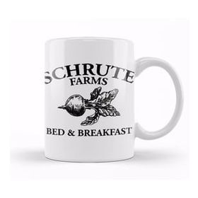Baskı Dükkanı The Office Schrute Farms Bed Breakfast Porselen Beyaz Kupa Bardak