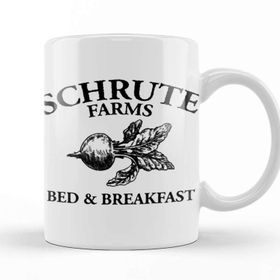 Baskı Dükkanı The Office Schrute Farms Bed Breakfast Porselen Beyaz Kupa Bardak