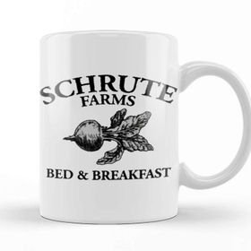 Baskı Dükkanı The Office Schrute Farms Bed Breakfast Porselen Beyaz Kupa Bardak