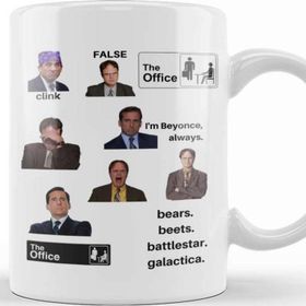 Baskı Dükkanı The Office Show Porselen Beyaz Kupa Bardak
