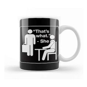 Baskı Dükkanı The Office That's What She Said 01 Porselen Beyaz Kupa Bardak