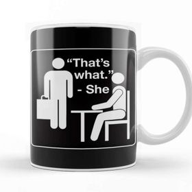 Baskı Dükkanı The Office That's What She Said 01 Porselen Beyaz Kupa Bardak