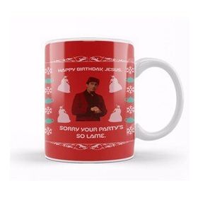 Baskı Dükkanı The Office Ugly Christmas Sweater Porselen Beyaz Kupa Bardak