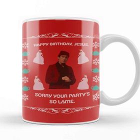 Baskı Dükkanı The Office Ugly Christmas Sweater Porselen Beyaz Kupa Bardak