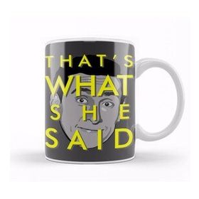 Baskı Dükkanı The Office Us That's What She Said Porselen Beyaz Kupa Bardak