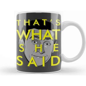 Baskı Dükkanı The Office Us That's What She Said Porselen Beyaz Kupa Bardak