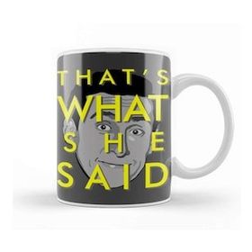 Baskı Dükkanı The Office Us That's What She Said Porselen Beyaz Kupa Bardak