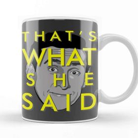Baskı Dükkanı The Office Us That's What She Said Porselen Beyaz Kupa Bardak