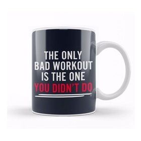 Baskı Dükkanı The Only Bad Workout Is The One You Dont Do Porselen Beyaz Kupa Bardak