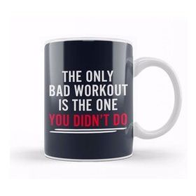 Baskı Dükkanı The Only Bad Workout Is The One You Dont Do Porselen Beyaz Kupa Bardak