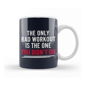 Baskı Dükkanı The Only Bad Workout Is The One You Dont Do Porselen Beyaz Kupa Bardak