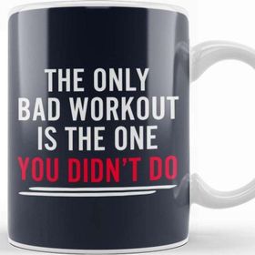 Baskı Dükkanı The Only Bad Workout Is The One You Dont Do Porselen Beyaz Kupa Bardak