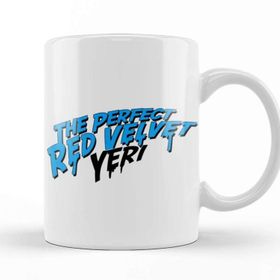 Baskı Dükkanı The Perfect Red Velvet Yeri Beyaz 330 ml Porselen Kupa Bardak