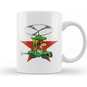 Baskı Dükkanı The Phooeymobile Helicopter Hong Kong Phooey And Spot Beyaz 330 ml Porselen Kupa Bardak