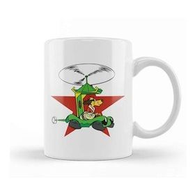 Baskı Dükkanı The Phooeymobile Helicopter Hong Kong Phooey And Spot Beyaz 330 ml Porselen Kupa Bardak