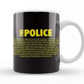 Baskı Dükkanı The Police The Best 01 Beyaz 330 ml Porselen Kupa Bardak