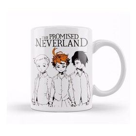 Baskı Dükkanı The Promised Neverland Emma Norman And Ray Beyaz 330 ml Porselen Kupa Bardak