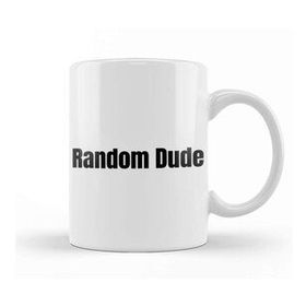 Baskı Dükkanı The Random Dude Beyaz 330 ml Porselen Kupa Bardak