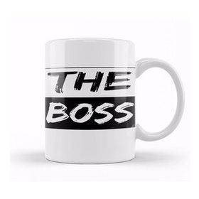 Baskı Dükkanı The Real Boss Couple Boss And Real Boss Matching Beyaz 330 ml Porselen Kupa Bardak