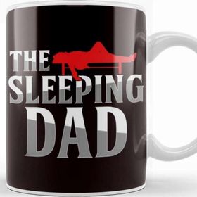 Baskı Dükkanı The Sleeping Dad Papa Father Daddy Poppa Stepdad Husband Kupa