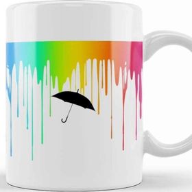 Baskı Dükkanı the Umbrella Academia Umbrella and Colored Rain Number Five Kupa