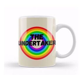 Baskı Dükkanı The Undertaker Vintage Retro Rainbow Style Warriors Design Wrestlers Gift Kupa