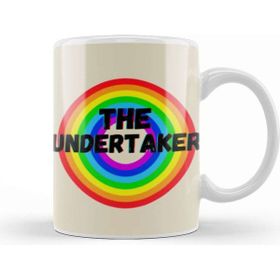 Baskı Dükkanı The Undertaker Vintage Retro Rainbow Style Warriors Design Wrestlers Gift Kupa