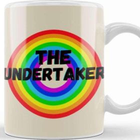 Baskı Dükkanı The Undertaker Vintage Retro Rainbow Style Warriors Design Wrestlers Gift Kupa