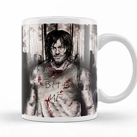 Baskı Dükkanı The Walking Dead Bite Medar Kupa Bardak Porselen