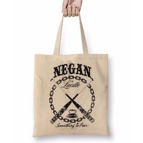 Baskı Dükkanı the Walking Dead Negan Rick Carl Bez Çanta