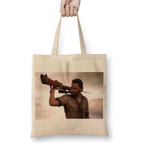 Baskı Dükkanı the Walking Dead Rick 2 Bez Çanta