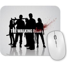 Baskı Dükkanı the Walking Dead Siyah Beyaz Mouse Pad