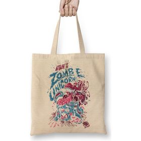 Baskı Dükkanı the Walking Dead Zombie Face Bez Çanta