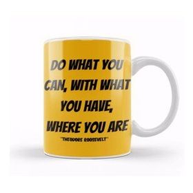 Baskı Dükkanı Theodore Roosevelt Quotes Gifts Vintage Retro Rainbow Style Kupa