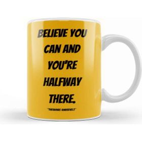 Baskı Dükkanı Theodore Roosevelt Quotes Gifts Vintage Retro Rainbow Style Kupa