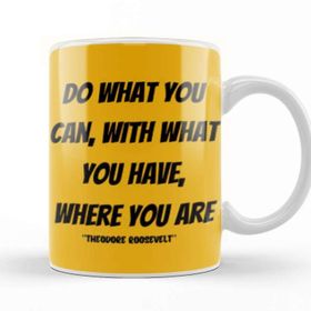 Baskı Dükkanı Theodore Roosevelt Quotes Gifts Vintage Retro Rainbow Style Kupa