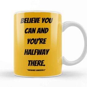 Baskı Dükkanı Theodore Roosevelt Quotes Gifts Vintage Retro Rainbow Style Kupa