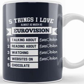 Baskı Dükkanı Things I Love Almost As Much As Eurovision Kupa