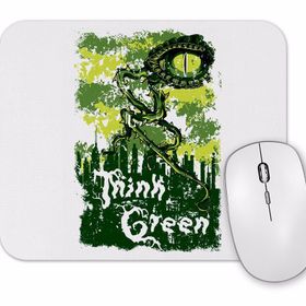 Baskı Dükkanı Think Green Pense Verde Mouse Pad