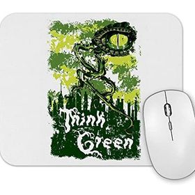 Baskı Dükkanı Think Green Pense Verde Mouse Pad