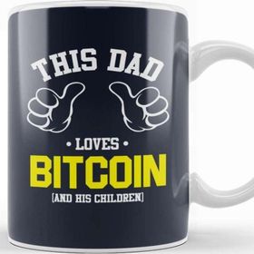 Baskı Dükkanı This Dad Loves Bitcoin and His Children Kupa