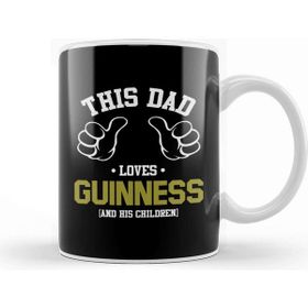 Baskı Dükkanı This Dad Loves Guinness and His Children Kupa