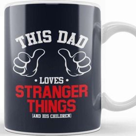 Baskı Dükkanı This Dad Loves Stranger Things and His Children Kupa