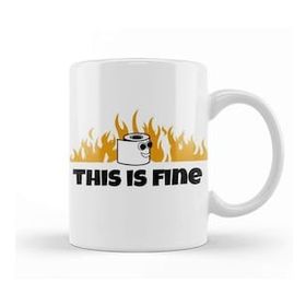 Baskı Dükkanı This Is Fine 02 Kupa