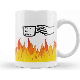 Baskı Dükkanı This Is Fine 03 Kupa