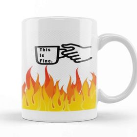 Baskı Dükkanı This Is Fine 03 Kupa