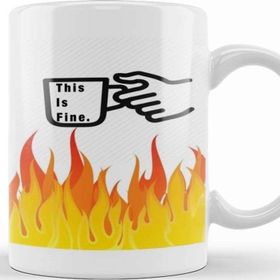 Baskı Dükkanı This Is Fine 03 Kupa
