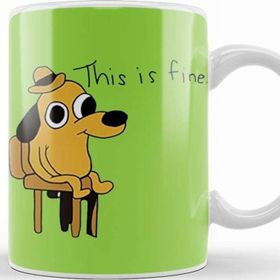 Baskı Dükkanı This Is Fine Dude Kupa